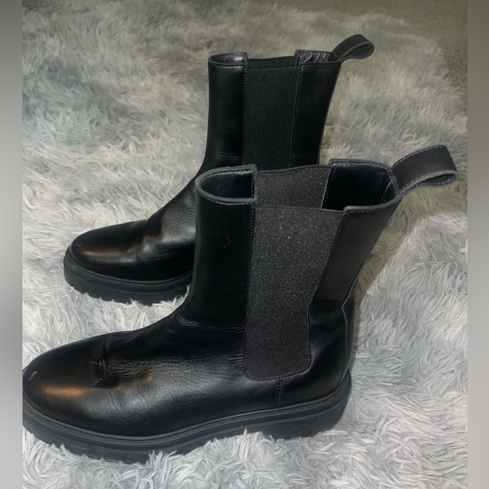 Ba&sh Chelsea Boots, Size 38(8), Black